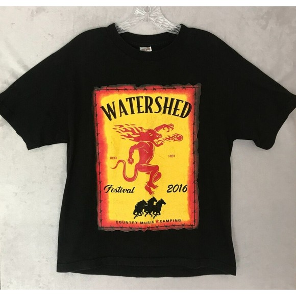 Keith Urban Jason Aldean Eric Church 2016 Watershed Music Festival T Shirt Med - Picture 2 of 7